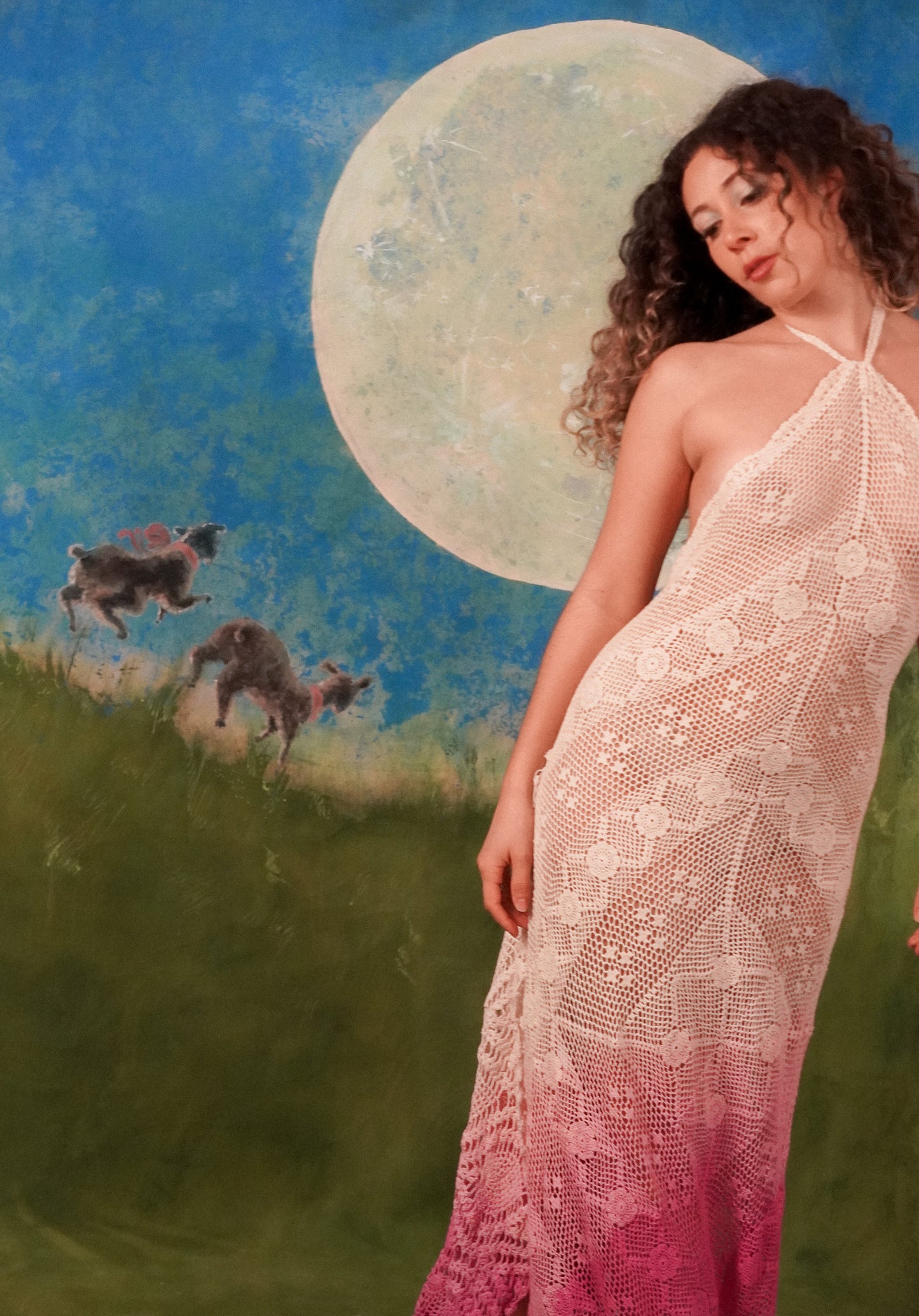 pink flower dress