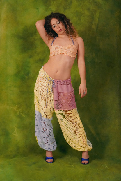 patchwork pants