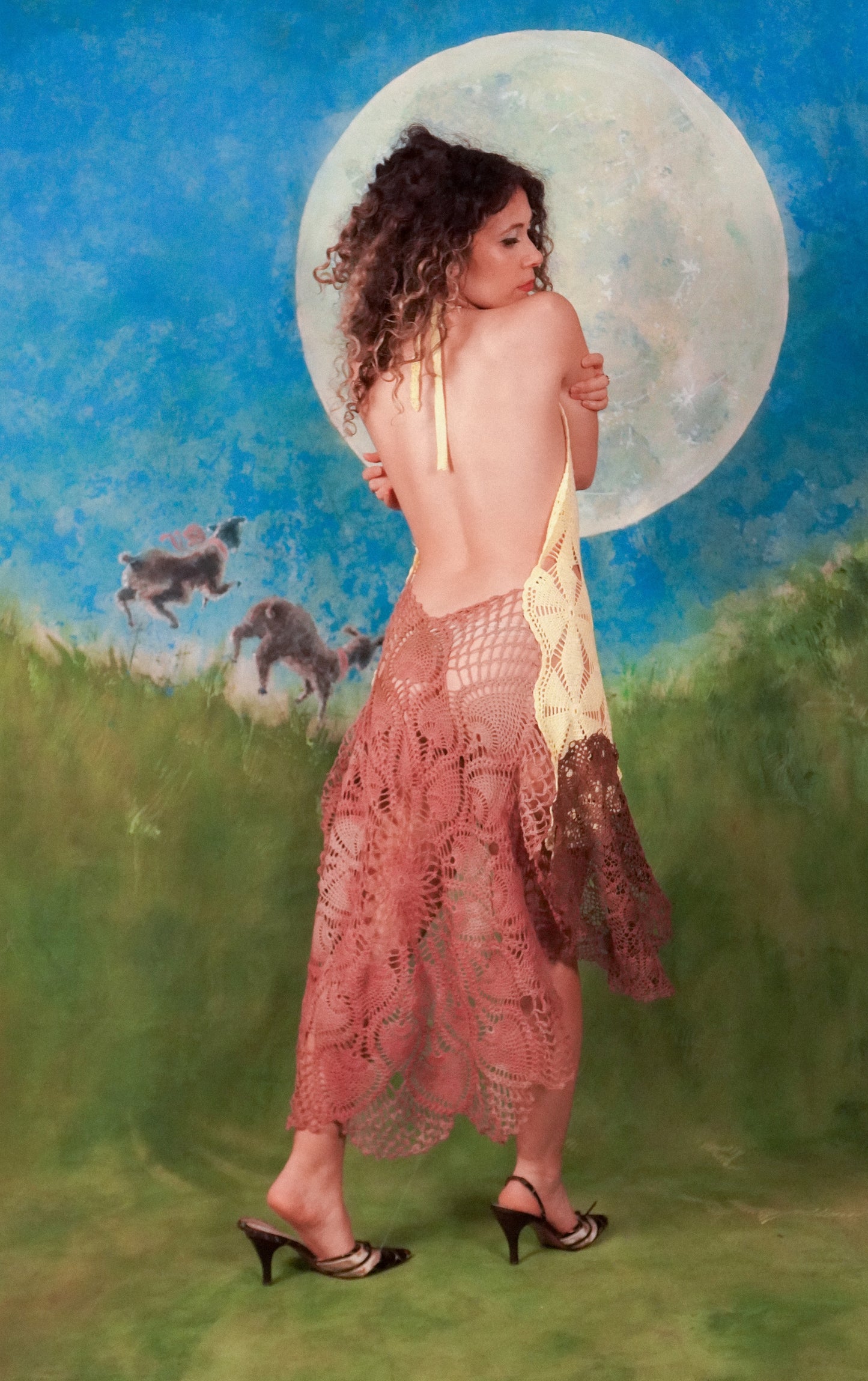 banasplit halter dress
