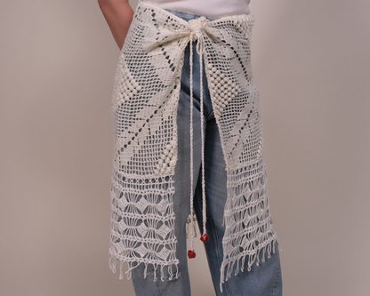 white wrap sarong
