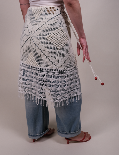 white wrap sarong
